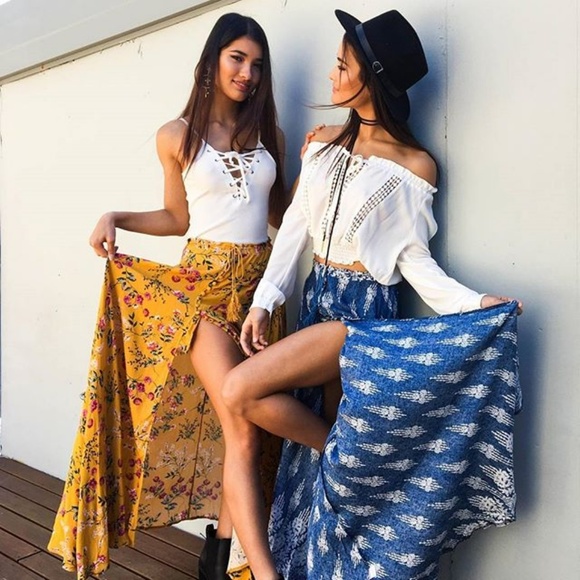 'Boho Basics' Maxi Skirt - Picture 2 of 3